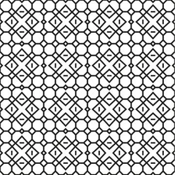 Vector seamless pattern. Modern stylish texture. Repeating geometric tiles wi Stock Illustration