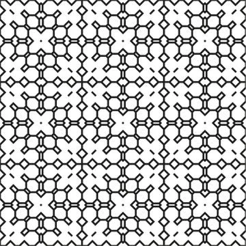 Vector seamless pattern. Modern stylish texture. Repeating geometric tiles wi Stock Illustration