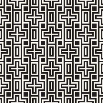 Vector seamless pattern. Modern stylish abstract texture. Repeating geometric Illustrazione stock