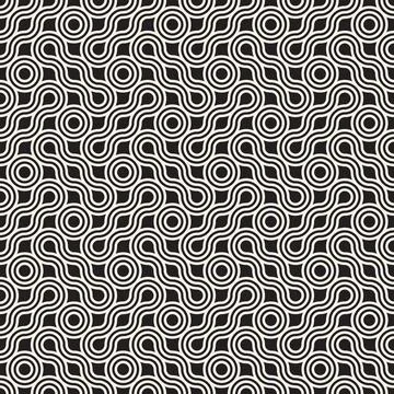 Vector seamless pattern. Modern stylish abstract texture. Repeating geometric Stock Illustration