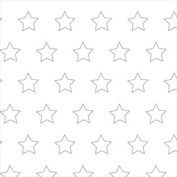 Vector seamless pattern. Modern stylish texture. Monochrome line art. Stock Illustration