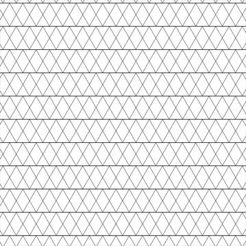 Vector seamless pattern. Modern stylish texture. Monochrome linear braids Illustrazione stock