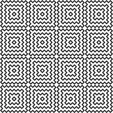 Vector seamless pattern. Modern stylish texture. Hipster monochrome print. .. Illustrazione stock