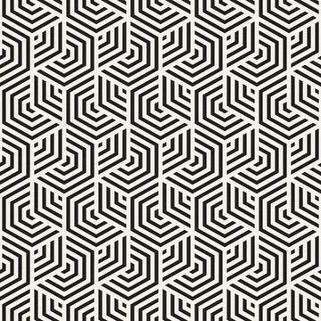 Vector seamless pattern. Modern stylish abstract texture. Repeating geometr.. Stock Illustration