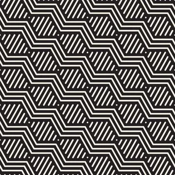 Vector seamless pattern. Modern stylish abstract texture. Repeating geometr.. Stock Illustration