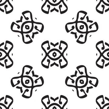 Vector seamless pattern. Modern texture. Repeating endless abstract hand draw Illustrazione stock