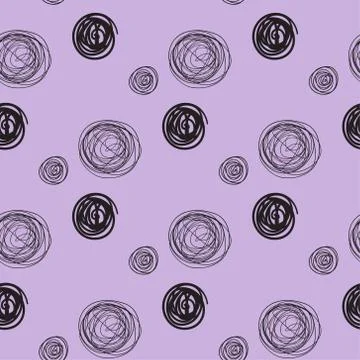 Vector seamless pattern. Modern texture. Repeating endless abstract hand draw イラスト素材