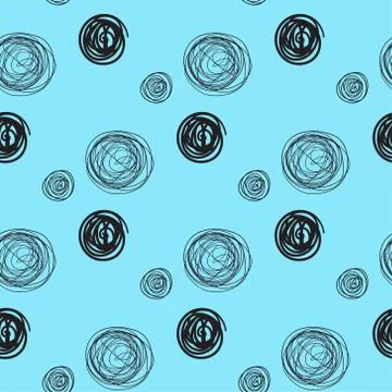 Vector seamless pattern. Modern texture. Repeating endless abstract hand draw Illustrazione stock