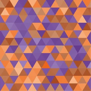 Vector seamless pattern. Multicolor triangles. Illustrazione stock