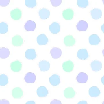 Vector seamless pattern of multicolored abstract round spots Illustrazione stock