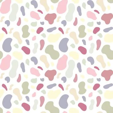 Vector seamless pattern in neutral colors with various spots for packaging de Stock Illustration