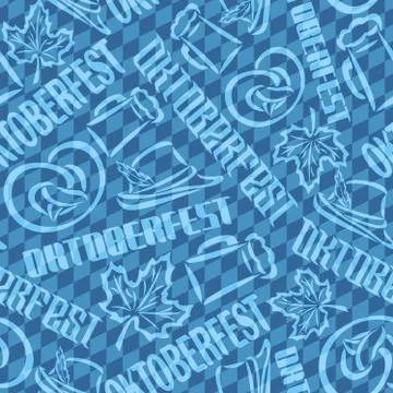 Vector seamless pattern for oktoberfest 스톡 일러스트