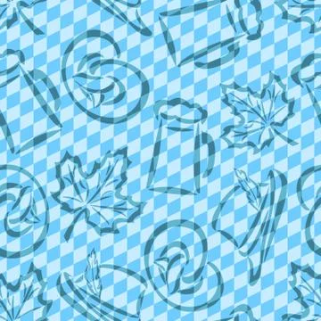 Vector seamless pattern for oktoberfest Stock-Illustration