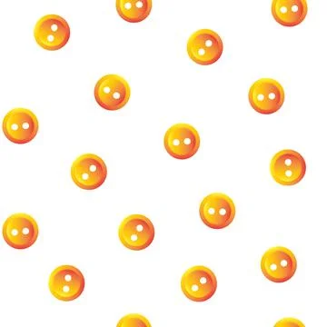 Vector seamless pattern of orange buttons Stock Illustration