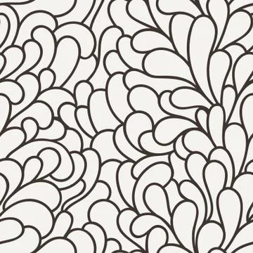 Vector seamless pattern of organic elements イラスト素材