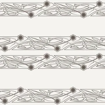 Vector seamless pattern of ornaments in Celtic style Stock Illustration