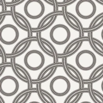 Vector seamless pattern of ornate interlocking circles Stock Illustration