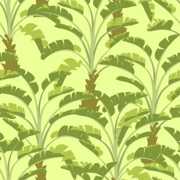 Vector seamless pattern of palm trees イラスト素材