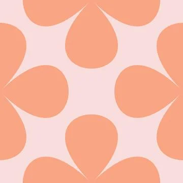 Vector seamless pattern in Peach Fuzz. Minimalistic geometric design with a m Stockillustratie