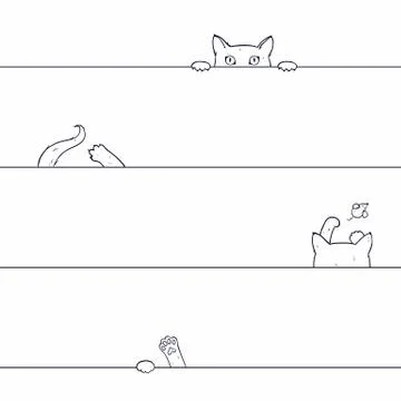 Vector seamless pattern with playing ca Stock Illustration