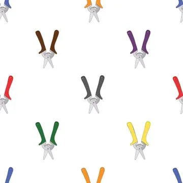 Vector seamless pattern with Pliers. Stock Illustration