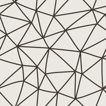 Vector seamless pattern of polygonal lines in a network Stock Illustration