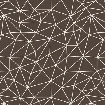 Vector seamless pattern of polygonal lines in a network Illustrazione stock
