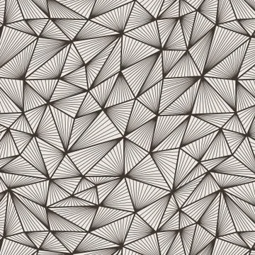 Vector seamless pattern of polygonal lines in a network Stock Illustration