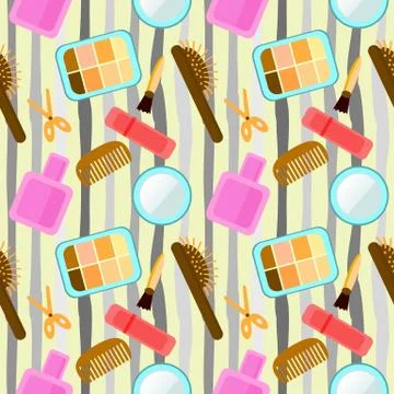 Vector  seamless pattern in pop art retro style. Abstract seamless pattern fo 스톡 일러스트