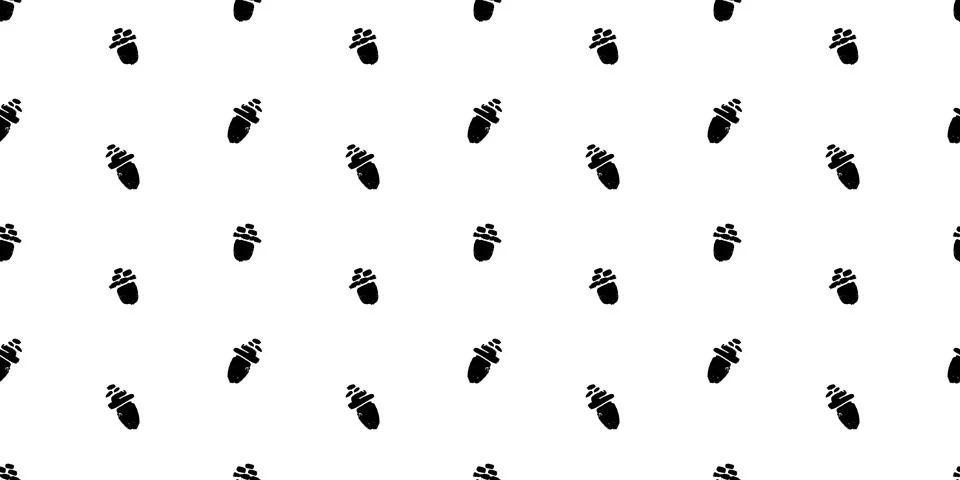 Vector seamless pattern with poppy seed capsules. Monochrome artistic botan.. Stock Illustration