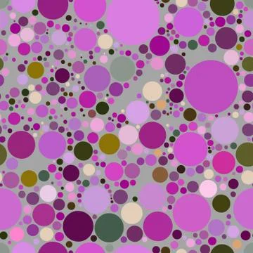 Vector seamless pattern of purple circles. Stock Illustration