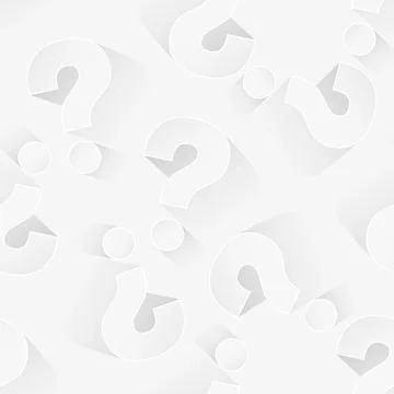 Vector seamless pattern with question mark on light background. Repeating Stock Illustration
