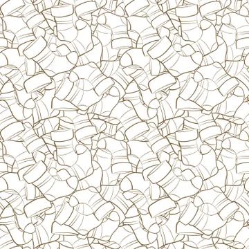 Vector seamless pattern of randomly scattered socks Stock Illustration