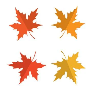 Vector seamless pattern with red, yellow and orange maple leaves.  스톡 일러스트