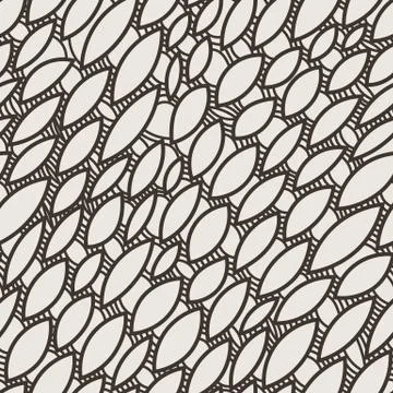 Vector seamless pattern reminiscent of flying in the wind leaves Stock Illustration