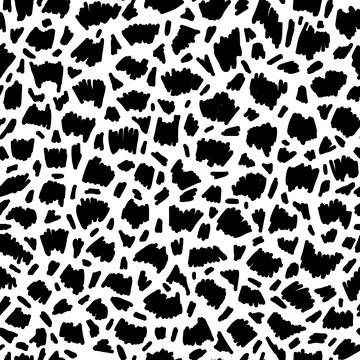 Vector seamless pattern. Repeatable texture with hand drawn wavy strokes. Art 스톡 일러스트