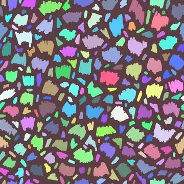 Vector seamless pattern. Repeatable texture with hand drawn wavy strokes. Art イラスト素材