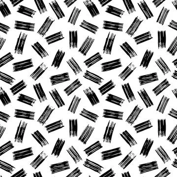 Vector seamless pattern. Repeatable texture with hand drawn small rectangul.. 스톡 일러스트