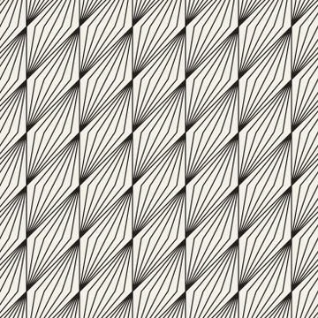 Vector seamless pattern. Repeating abstract background. Black and white Illustrazione stock