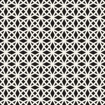 Vector seamless pattern. Repeating abstract background. Black and white geome Illustrazione stock