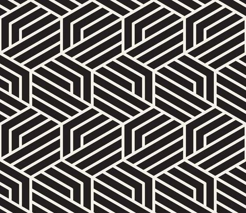 Vector seamless pattern. Repeating abstract background. Black and white 스톡 일러스트