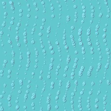 Vector seamless pattern. Repeating abstract bubbles on blue background. イラスト素材
