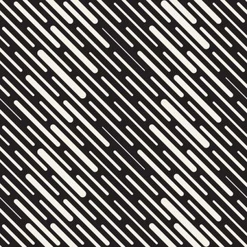 Vector seamless pattern. Repeating abstract geometric elements. Stylish monoc 스톡 일러스트