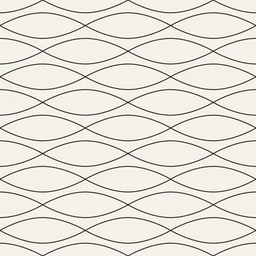 Vector seamless pattern. Repeating abstract geometric elements. Stylish monoc Stock Illustration