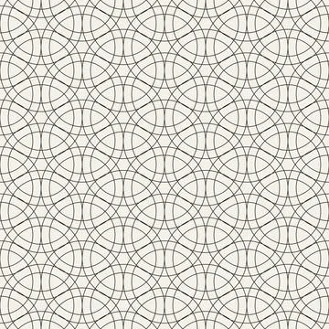 Vector seamless pattern. Repeating abstract geometric elements. Stylish monoc Stock Illustration
