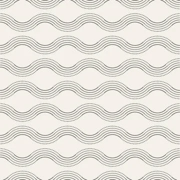 Vector seamless pattern. Repeating abstract geometric elements. Stylish monoc 스톡 일러스트
