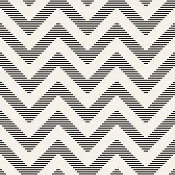 Vector seamless pattern. Repeating abstract geometric elements. Stylish monoc 库存插图