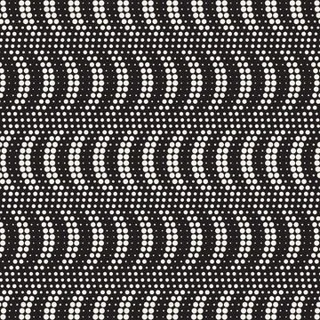 Vector seamless pattern. Repeating abstract geometric elements. Stylish monoc 스톡 일러스트