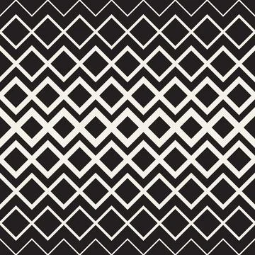 Vector seamless pattern. Repeating abstract geometric elements. Stylish monoc 库存插图