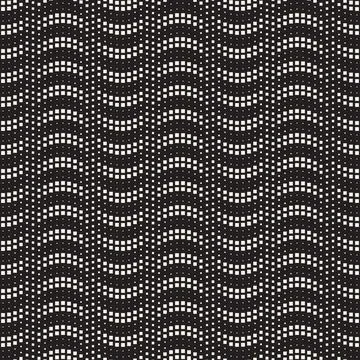 Vector seamless pattern. Repeating abstract geometric elements. Stylish monoc Illustrazione stock